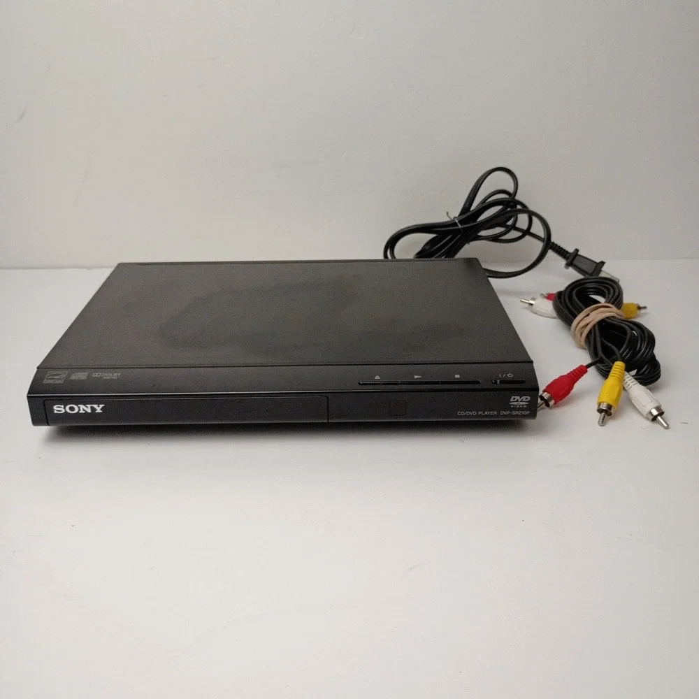 Sony DVP-SR210P CD DVD Player Progressive Scan with AV Cable - Tested, Works